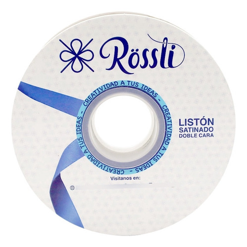 Listón Satinado Doble Cara No. 5 Con 45.7 Metros Hueso Liston Satinado No.5