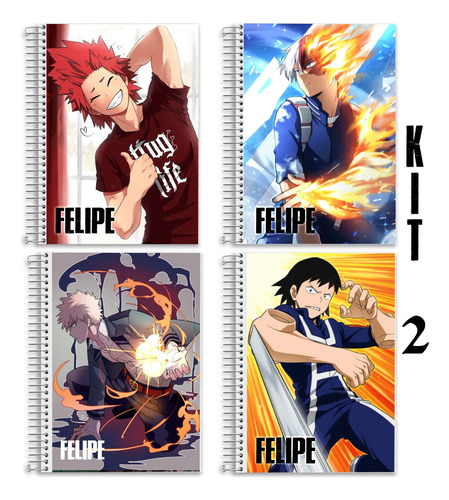 Adesivo Para Encapar Caderno My Hero Academia 11 Imagens