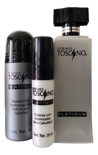 Arabela Toscano Platinum Set De Colonia Para Hombre