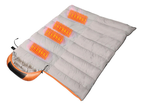 Saco De Dormir Compacto Con Calefacción Saco De Naranja