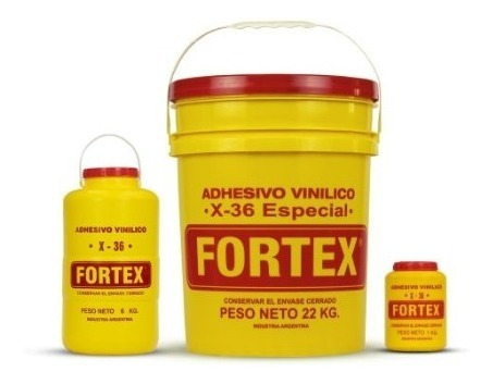 Adhesivo Vinilico Cola Vinilica X36 X 1kg Fortex X Unidad