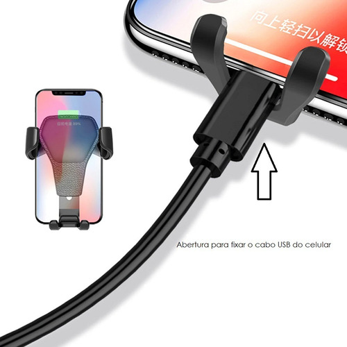Imagem 6 de 10 de Suporte Celular Gps Veicular Carro Universal Saida De Ar