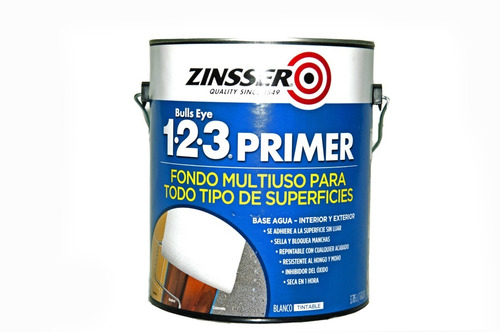 Pintura Sellador Fijador 1-2-3 Zinsser 4l Pint Liberato