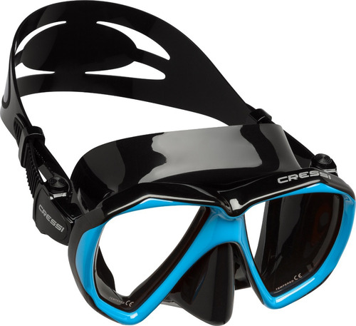 Visor Cressi Mascara Ranger Snorkeling Buceo Full Color Negro/Azul