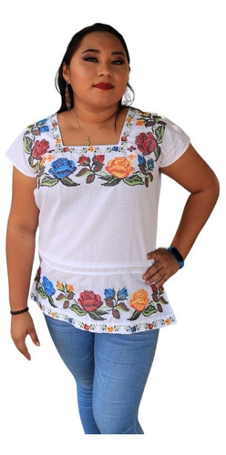 Blusa Mayakim Loltun Mujer Adulto Lino Real