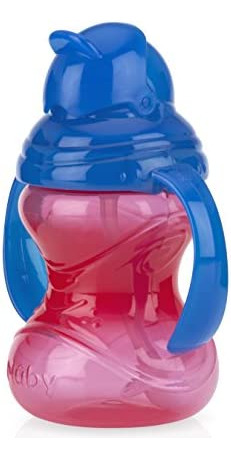 Taza Nuby Flip N Sip Clik-it Sin Derrames 360° Con Pajita