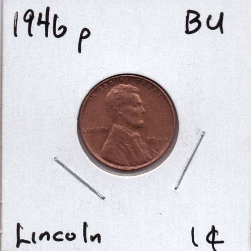 1946 P Lincoln Cent Bu Unc Moneda Penny C Cobre Dolar Barato