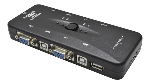 Switch Kvm Cuatro Puertos Usb 2.0 Importado.