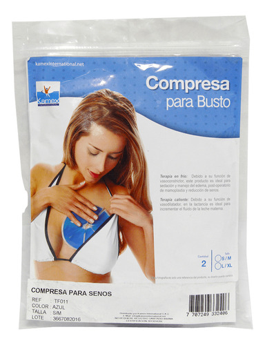 Kamex Compresa Frio/calor Para Senos Talla S/m