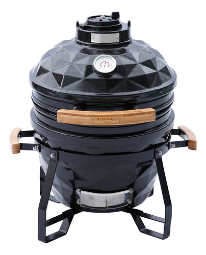 Parrilla Ahumador Kamado 38cm Pirómetro Vonne Fpki-38cm