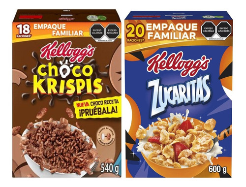 Cereal Kellogg´s Pack C/2 Cajas Choco Krispis Y Zucaritas 