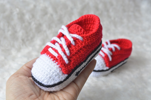 Zapatos Converse Tejido Crochet Bebe Regalo Baby Shower | MercadoLibre