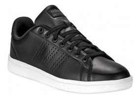 adidas negros de piel