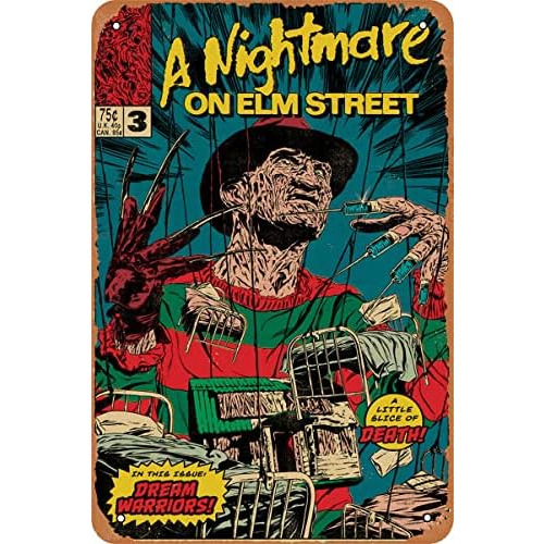 Póster De Película De Terror Nightmare On Elm Street,...