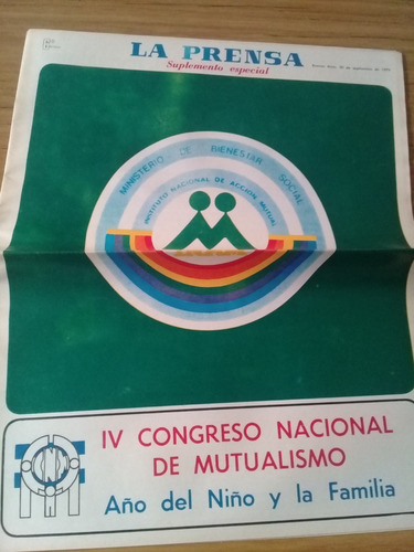 Suplemento Especia Diario La Prensa 1979 Congreso Mutualismo