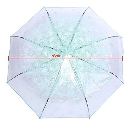 Patrón De Flor De Cerezo Paraguas Plegables Transparentes