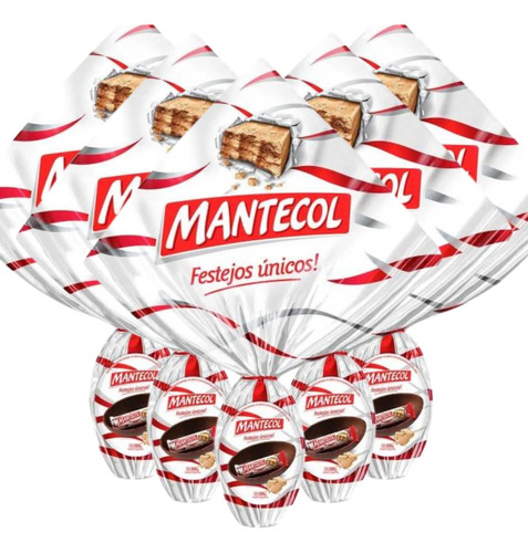 Huevo De Pascuas Semiamargo Con Bocadito Mantecol 5 X 200gr