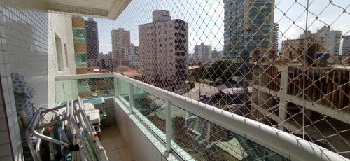 Apartamento Planejado Próximo Da Praia Com 2 Dormitórios E 2 Vagas À Venda, 86 M² Por R$ 350.000 - Vila Guilhermina - Praia Grande/sp - Ap3545
