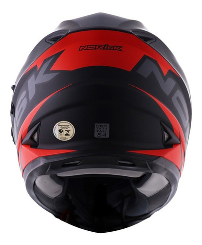 Imagem 3 de 7 de Capacete Moto Norisk Ff302 Manty Fosco Lançamento