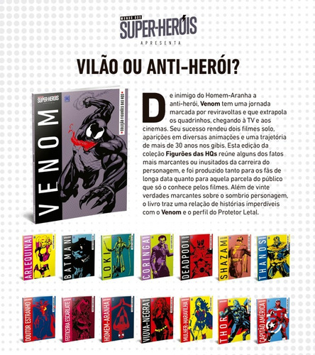 Coleção Figurões das HQs - Venom, de Editora Europa. Editorial Editora Europa Ltda., capa mole em português, 2021