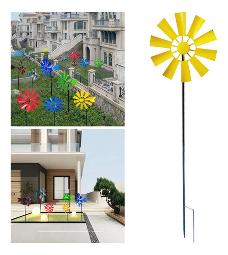 Adorno Decorativo Para Césped,, Hilandero De Amarillo