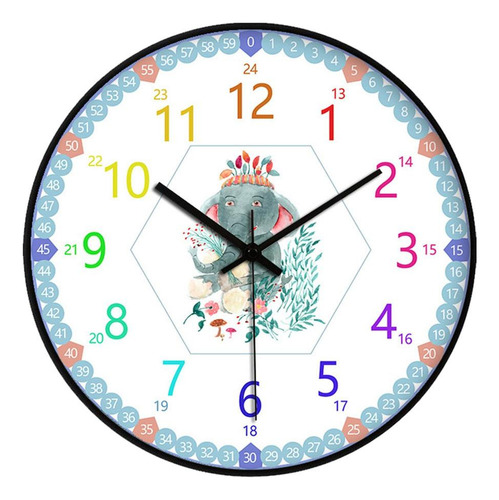 Reloj De Pared De 12 Pulgadas Reloj De Aprendizaje Forma De
