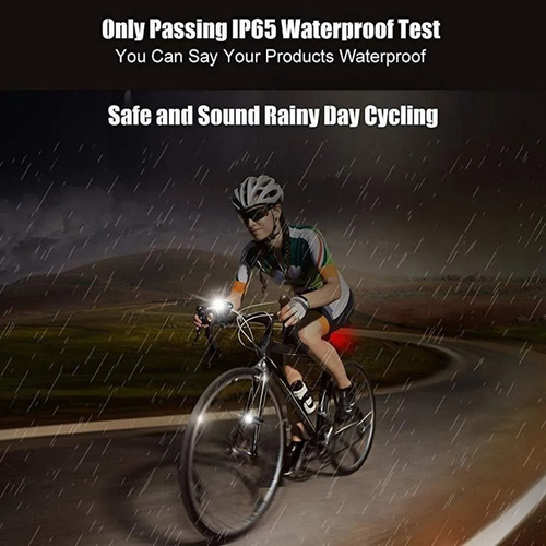 Imagen 6 de 7 de Juego De Lampara Luces Para Bicicleta Usb Recargable Ip65