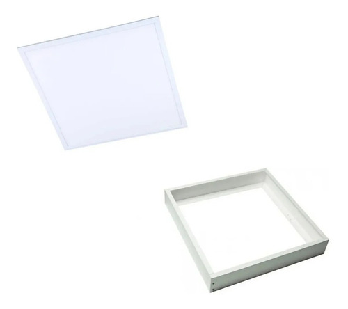 Imagen 4 de 9 de Kit Marco Adaptador P/ Panel Led 605x605mm - Macroled 48w