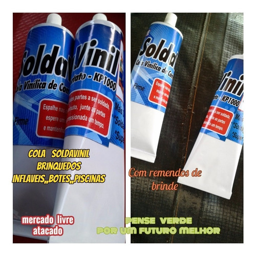 Imagem 4 de 10 de Cola 300ml P/brinquedos Inflavéis Tobogã Kit C/01+brinde