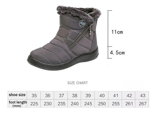 2022 Botas Femininas De Neve Inverno Impermeável