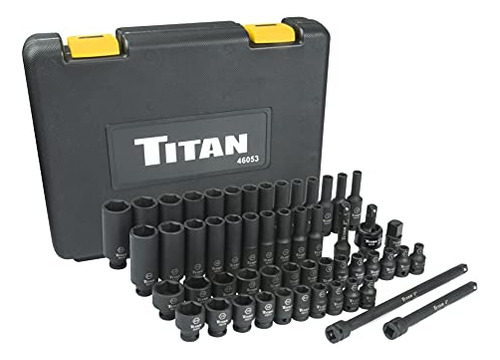 Titan 46053 53-piece 1/4-inch Drive Sae & Metric Impact Sock