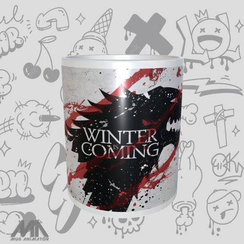 Mug Game Of Thrones Stark Winter Is Coming Ceramica Aaa