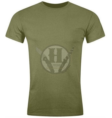 Remera Tactica Verde Elastizadas Calidad Todos Los Talles