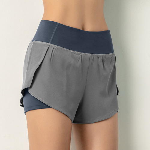Shorts De Corrida Femininos De Camada Interna 2 Em 1 Com Bol