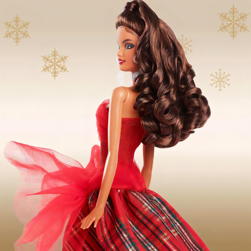 Barbie Signature Muñeca Holiday Doll Cabello Castaño