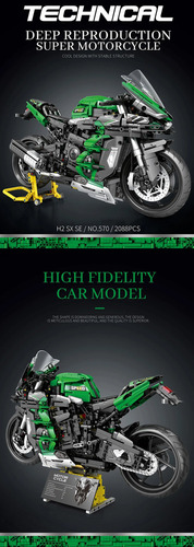 W Blocos De Construção De Motocicleta H2 Sx, Modelo City R