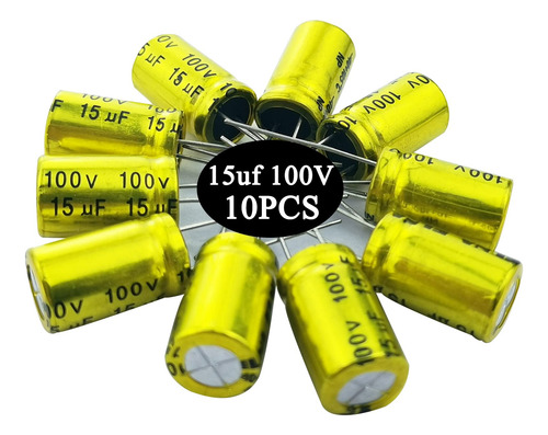 Condensador Electrolítico 15uf 100v Np Montaje En Superficie