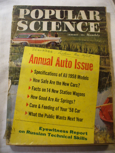 Revistas Popular Science 1958 - V/ Envío (Usado)