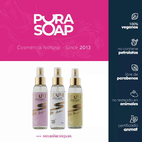 Kit Body Mist Splash Y Balsamo Labial Hidratante Pura Soup
