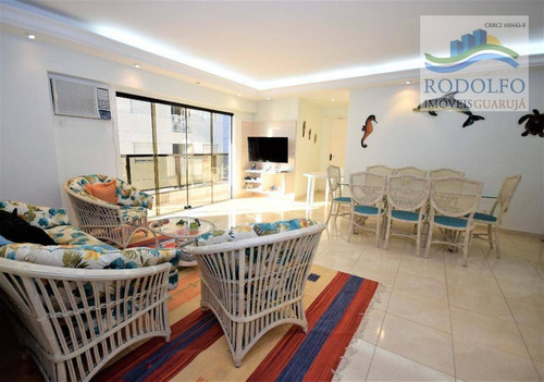 Imagem 3 de 22 de Frente Ao Mar!! Guarujá Astúrias, 4 Dts, 1 Suíte, 136 Mts Úteis, Varanda Gourmet, 2 Vagas, Lazer Com Piscina. - Ap0210