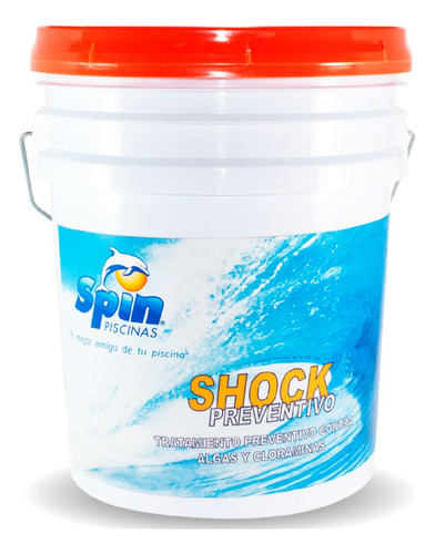 Spin Shock Preventivo Para Alberca 27 Kg Blanco