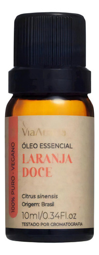 Óleo Essencial Laranja Doce 10ml Via Aroma Energia Imunidade