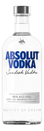 Vodka Destilada Absolut Garrafa 750ml