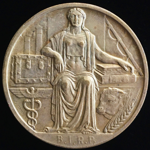 Medalla Banco De Italia Y Rio De La Plata, 75° Años, 1947.