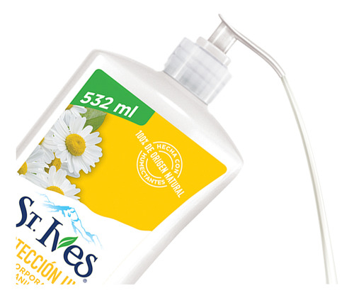 Crema Corporal St. Ives Uv Manzanilla 532 Ml Dosificador Manzanilla