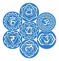 Comprar Set Stencils Plantilla Mandala 7 Chakras Meditacion Energia