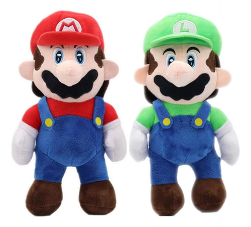 Peluche De Mario Y Luigi  Pack De 2 ,de 25 Cm Thb