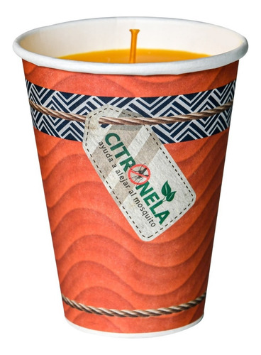 Aramo Veladora Antimosquito Citronela 20pz Vaso Cartón 12 Oz