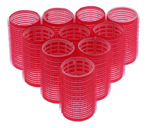 Rulos De Estilo Pegajoso 10x-rojo-36mm Descrito Descrito