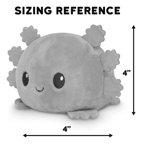 Axolotl De Peluche Reversible Rosa Y Azul Juguete Sensorial
